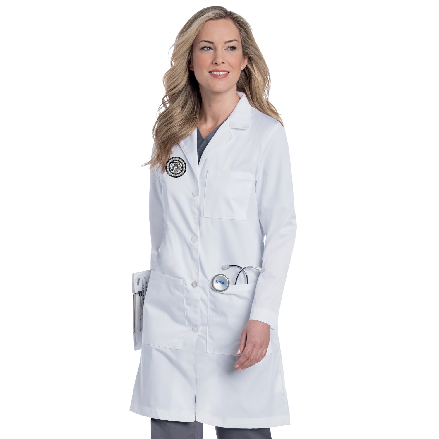 W Labcoat 4 Btn Closure Tier 2