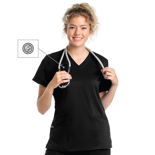 Women's  V-Neck Scrub Top