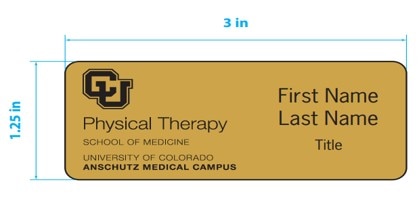 Physical Therapy 1.5x3 Name Tag