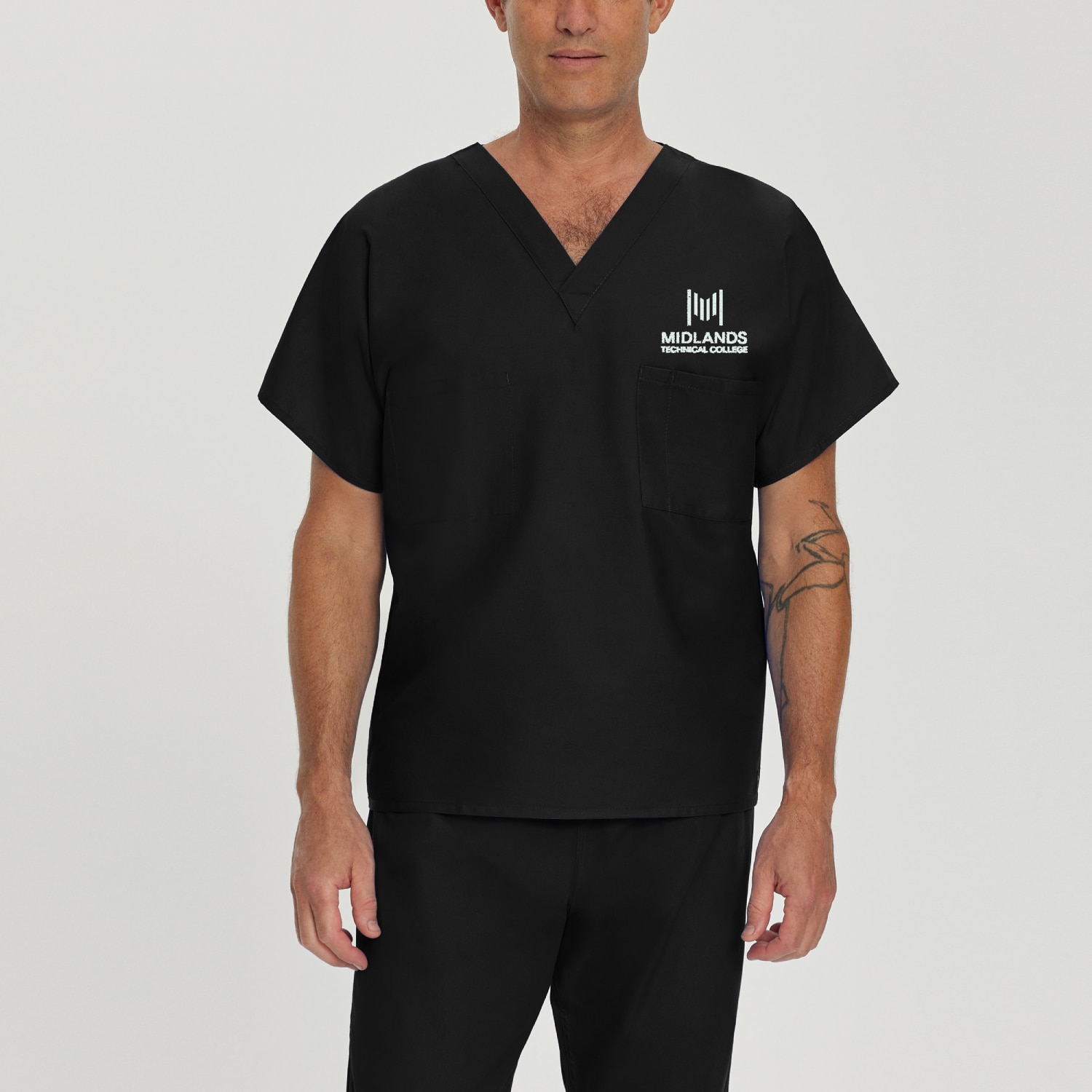 Midlands Unisex Landau V-Neck Scrub Top