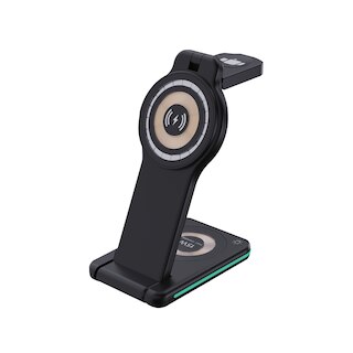 OTM Essentials 3 in 1 Wireless Charger, Black