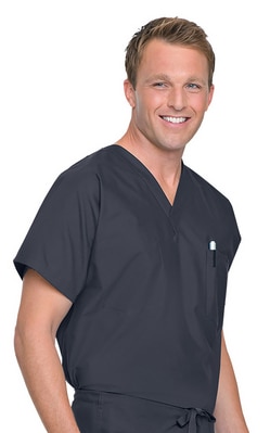 Reversible V-Neck Classic Fit Solid Scrub Top