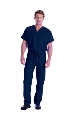 Reversible V-Neck Classic Fit Solid Scrub Top