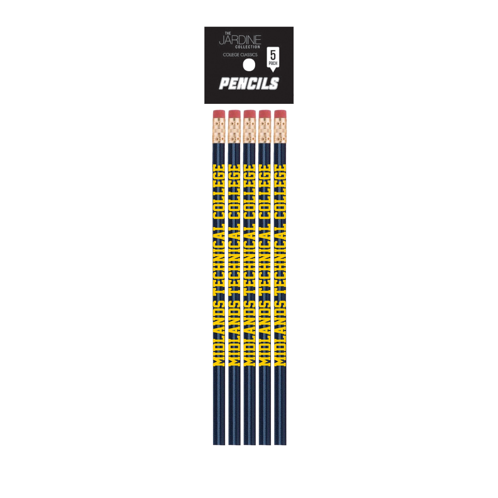 Emblematic Pencil 5pk School Name