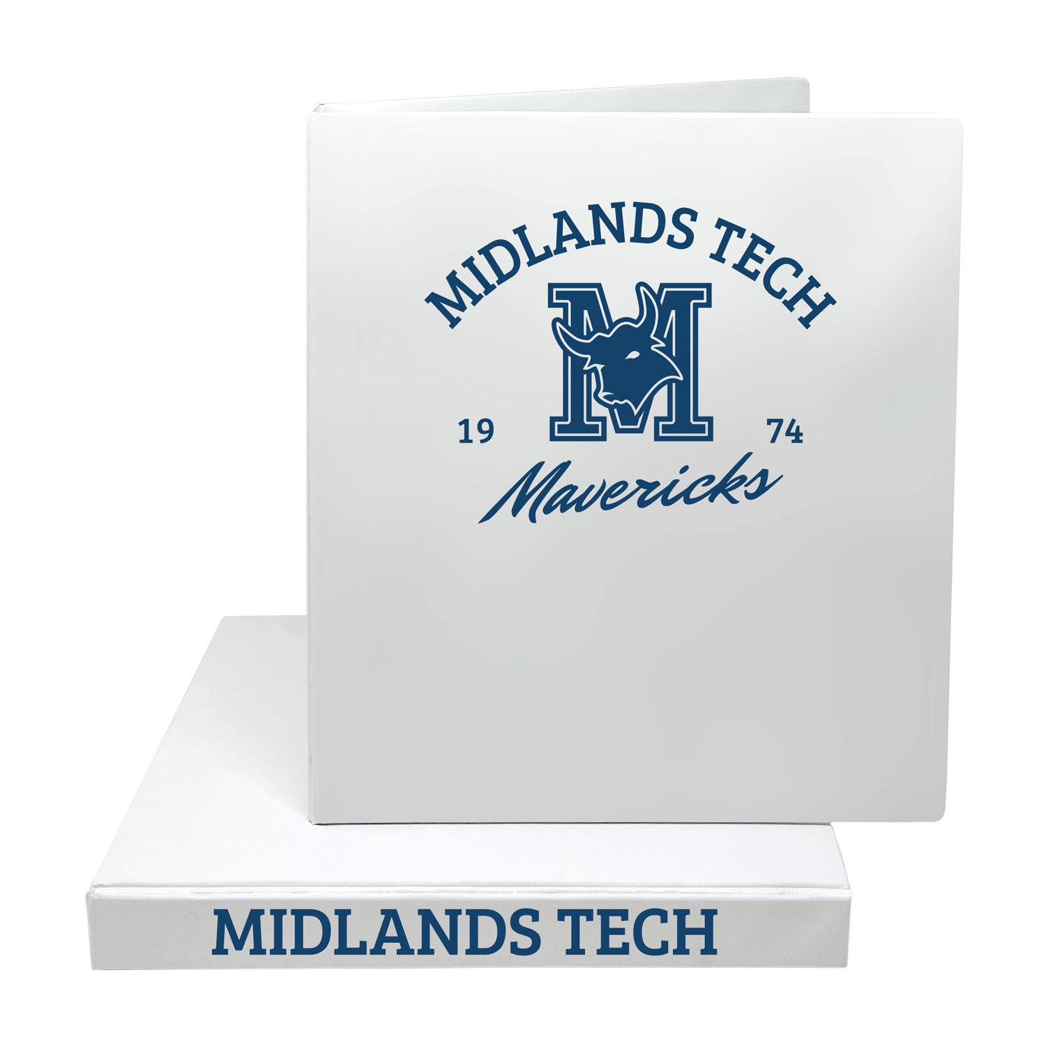 1" Imprinted Binder Mascot