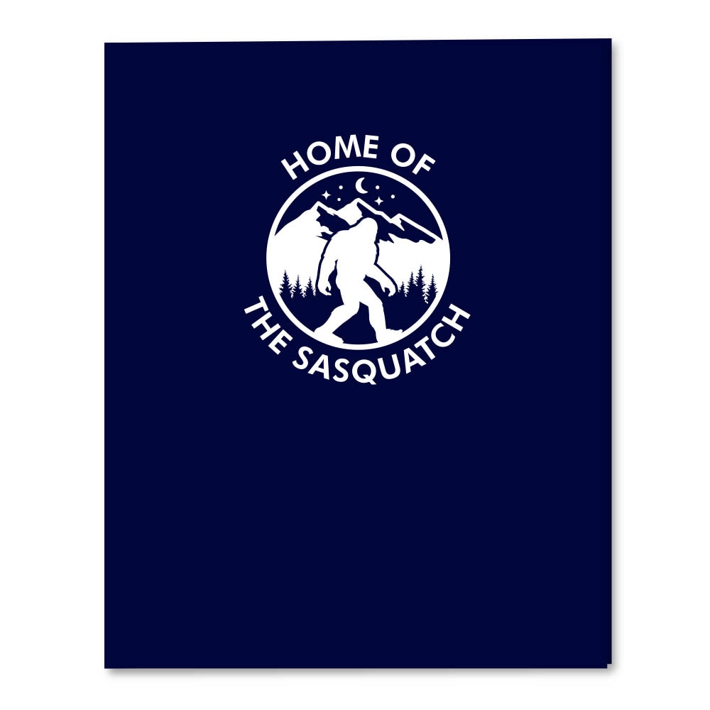 Roaring Twin Pocket Laminated Foil Portfolio 11 x 8.64