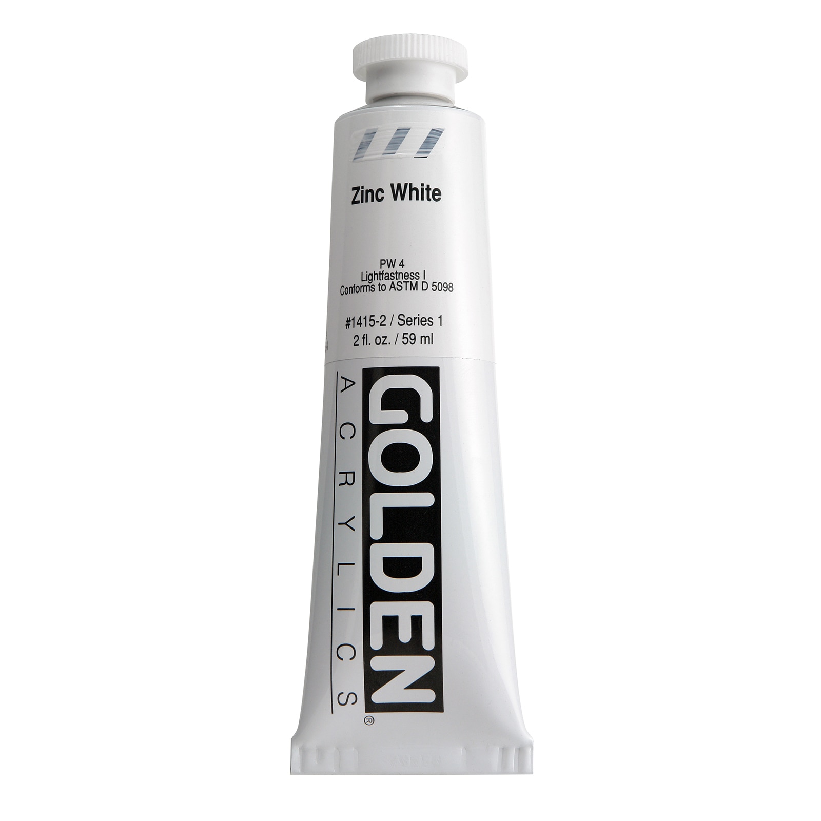 Golden(R) Heavy Body Acrylic, 2 oz., Zinc White