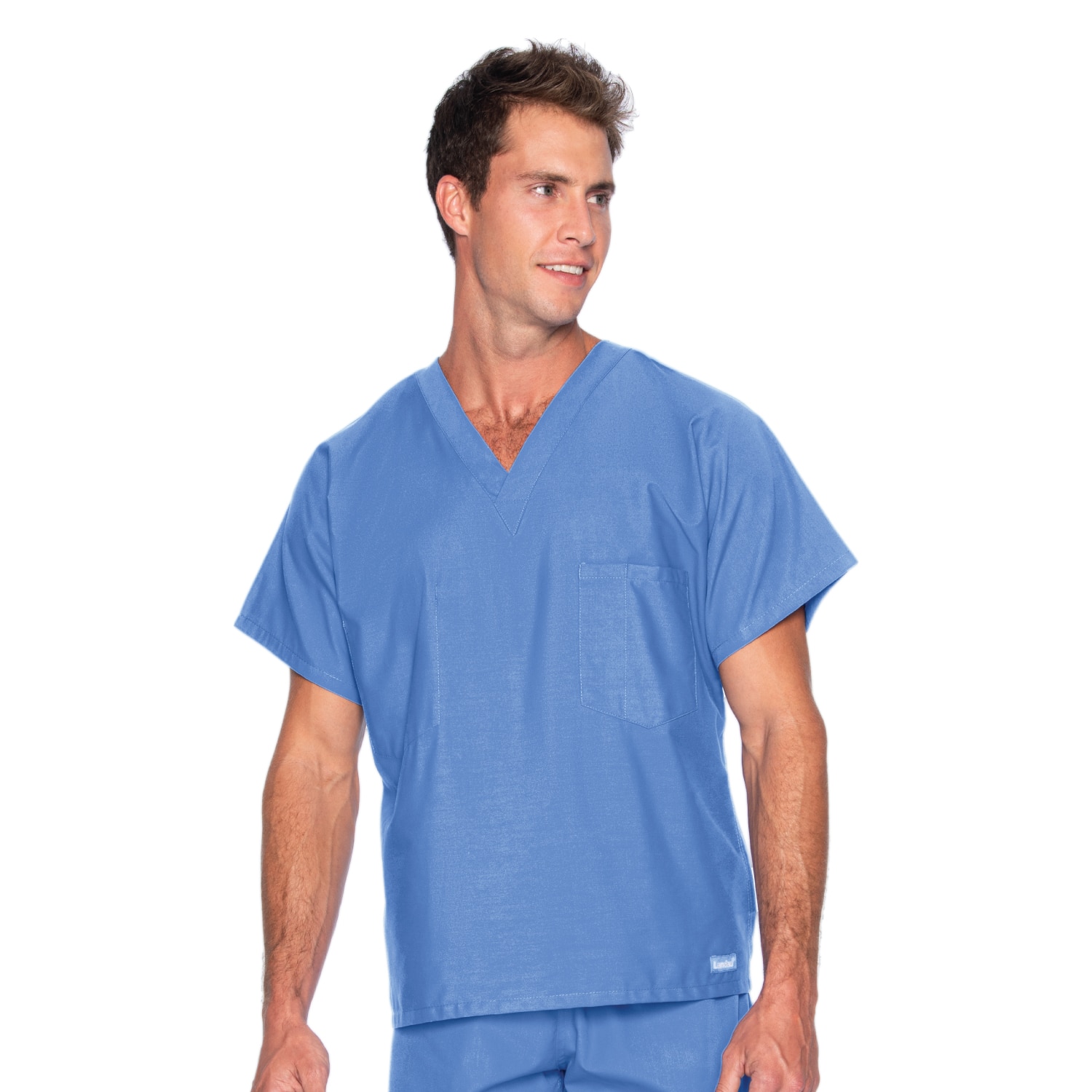 Reversible V-Neck Classic Fit Solid Scrub Top