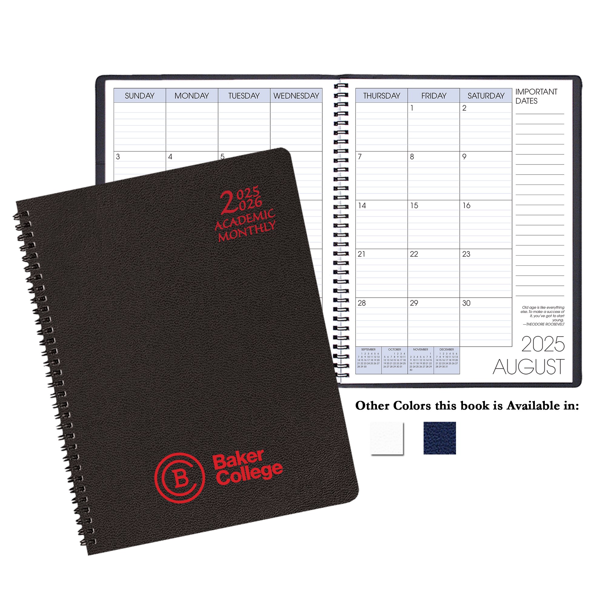 Payne 25-26 Imprinted Academic Monthly Planner 8.5"x11"