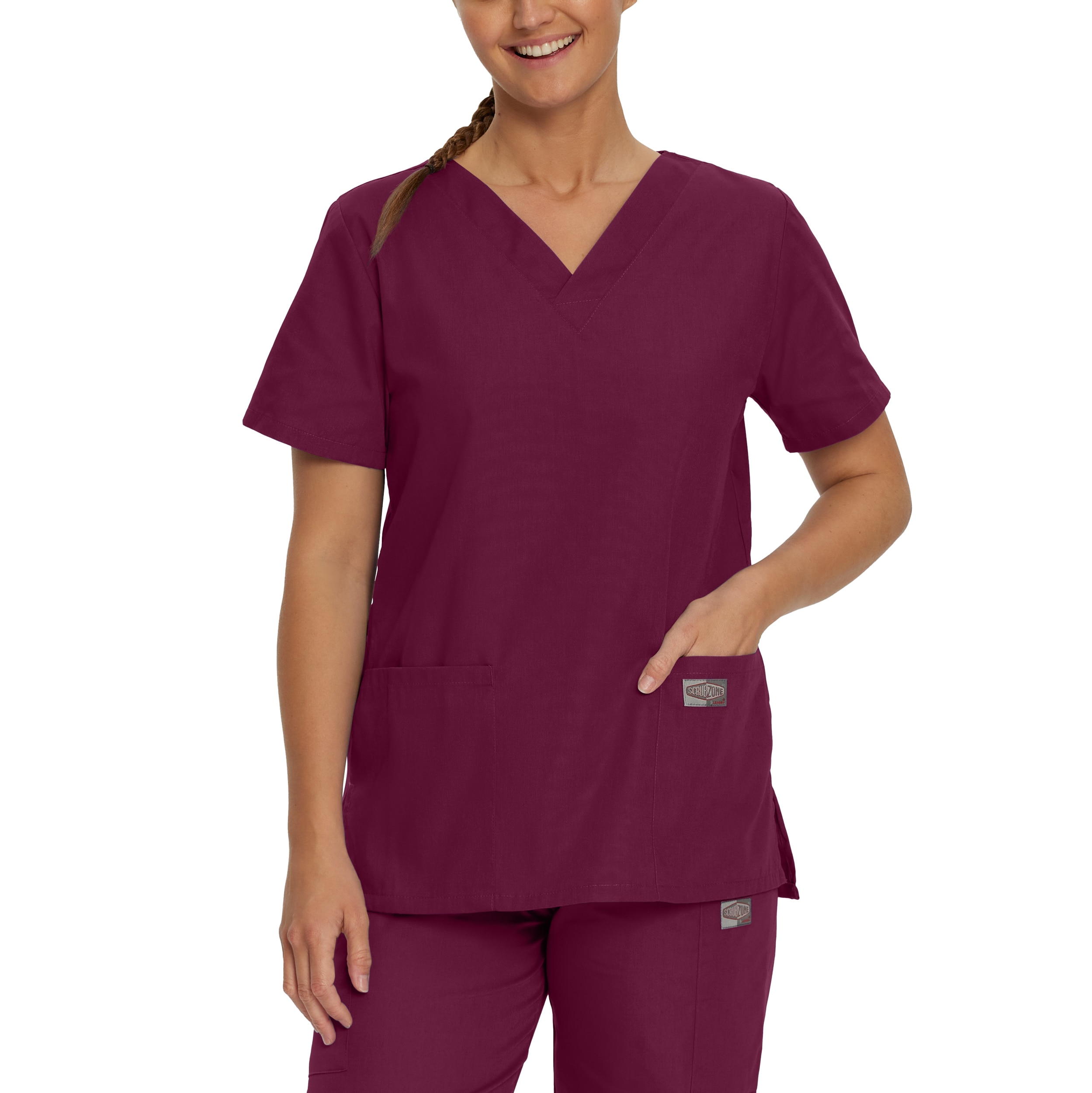 Landau Scrubzone Womens V Neck Tunic (Regular Length)