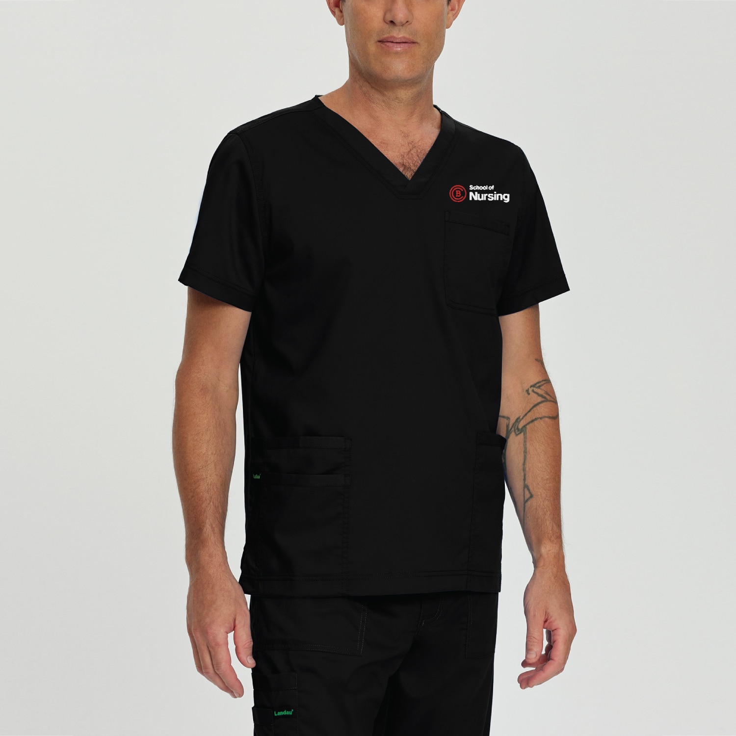 Men's 4 Pocket V-Neck Scrub Top