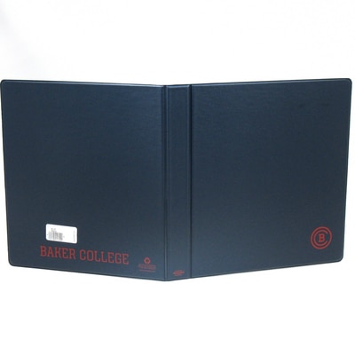 1 Inch Vinyl Binder 8.5x11 Round Ring 1 Color Imprint