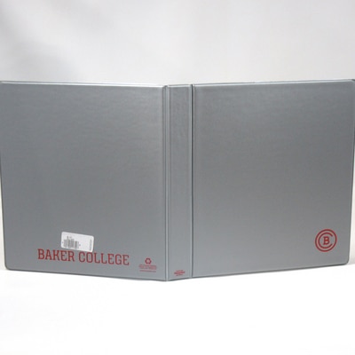 1 Inch Vinyl Binder 8.5x11 Round Ring 1 Color Imprint