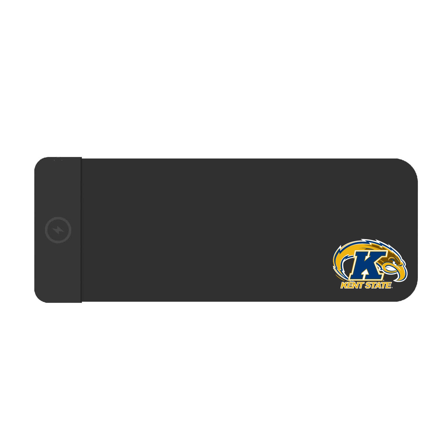 Kent State University Cloth Wireless Charging Desk Mat, Black, Classic V1