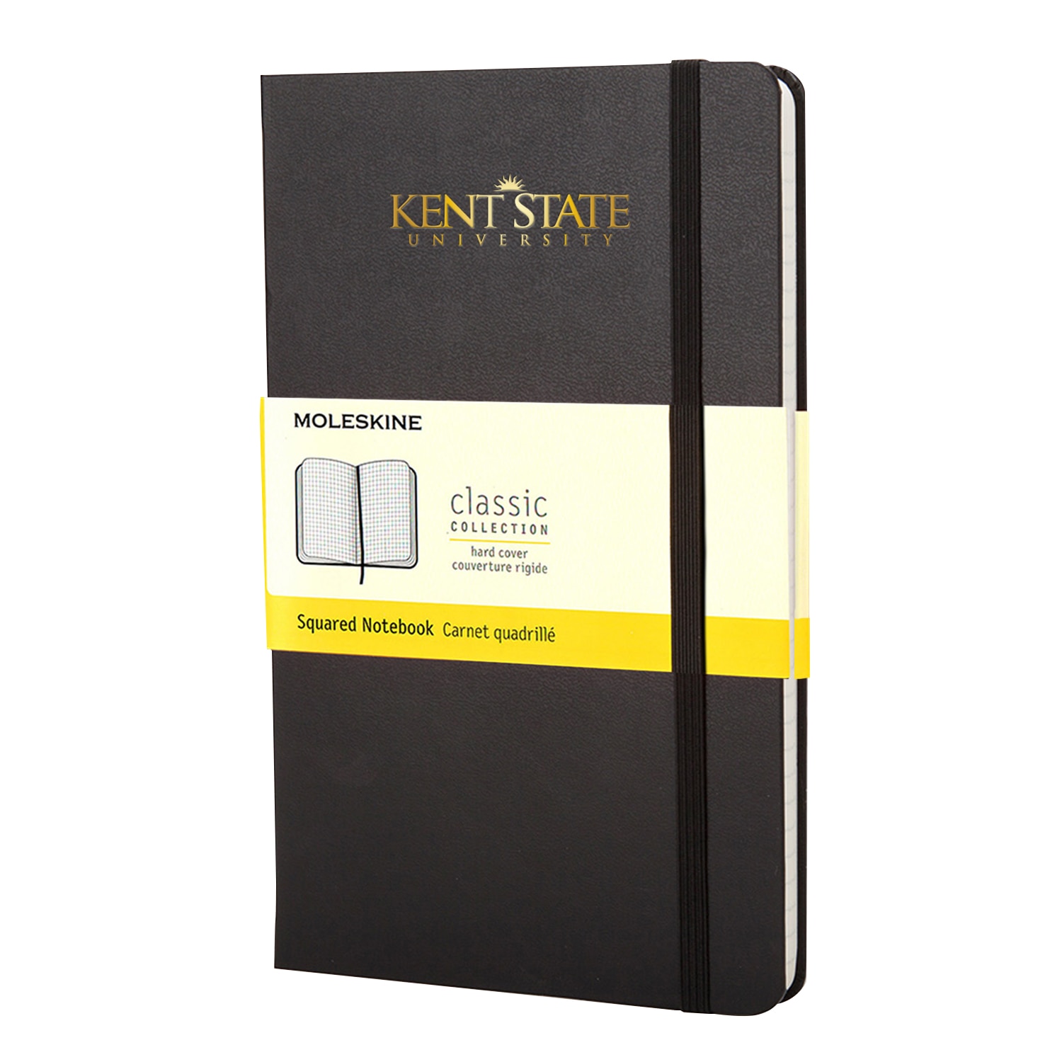 Moleskine Large Black Square School Name Foil Journal