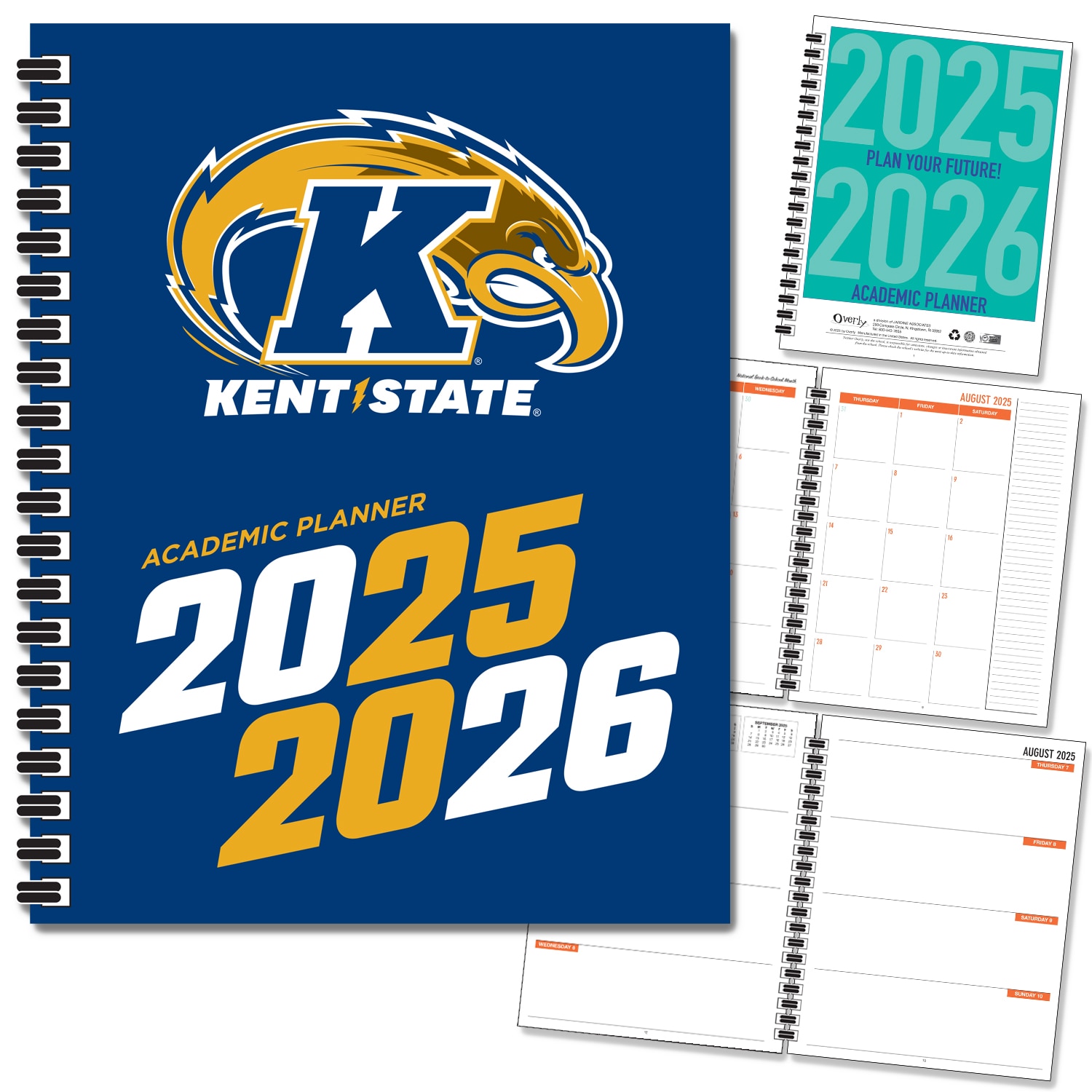 Traditional Soft Touch Spot Varnish - Mascot Imprinted Planner 25-26 AY 7x9