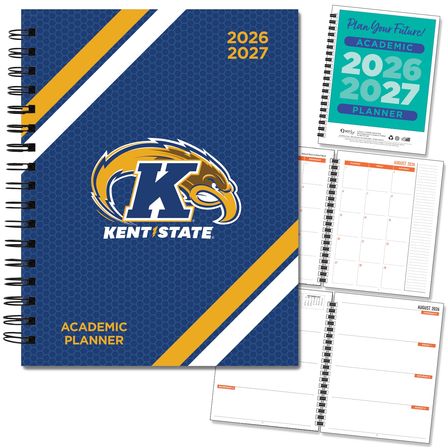 Spirit Wordmark Hard Cover Imprinted Planner 26-27 AY 7x9
