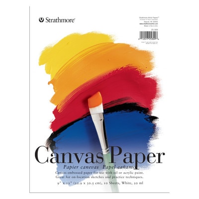Strathmore Canvas Paper Pad, 200 Series, 9" x 12"