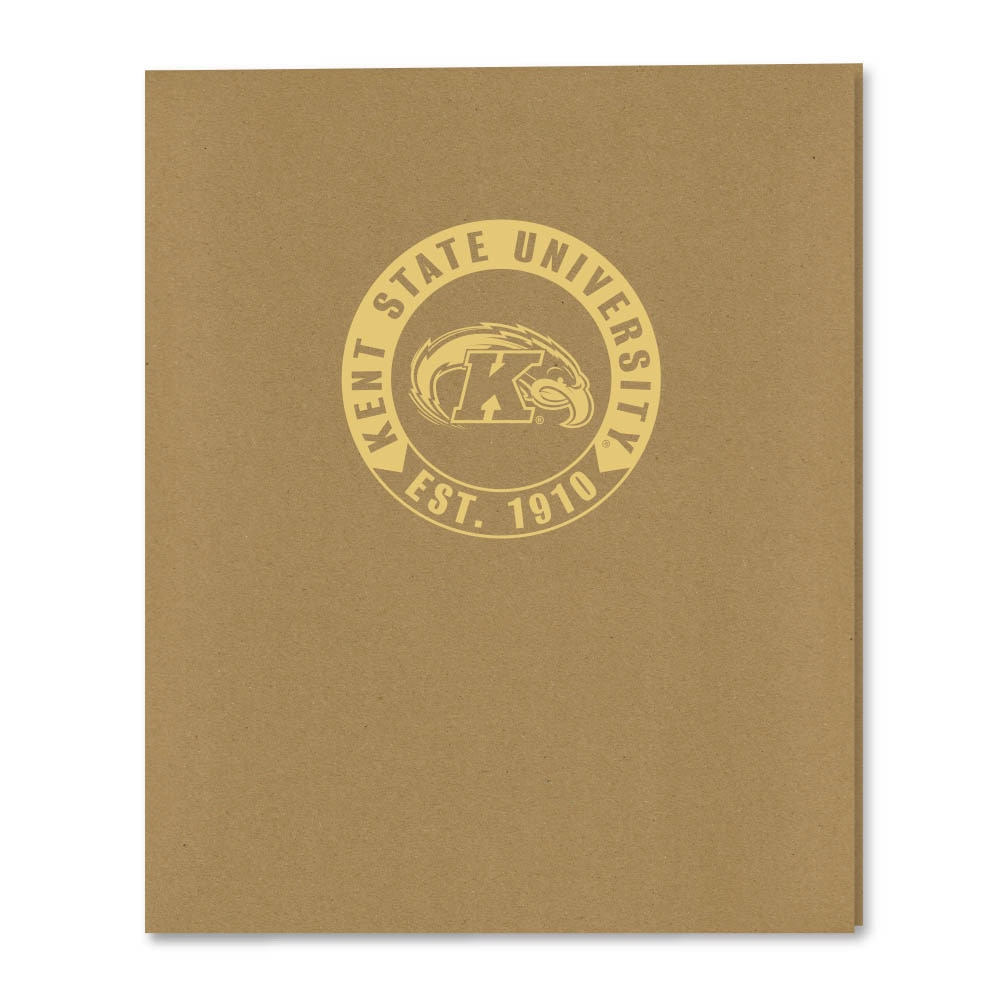 Recycled Emblematic Kraft 2 Pocket Folder, Classic