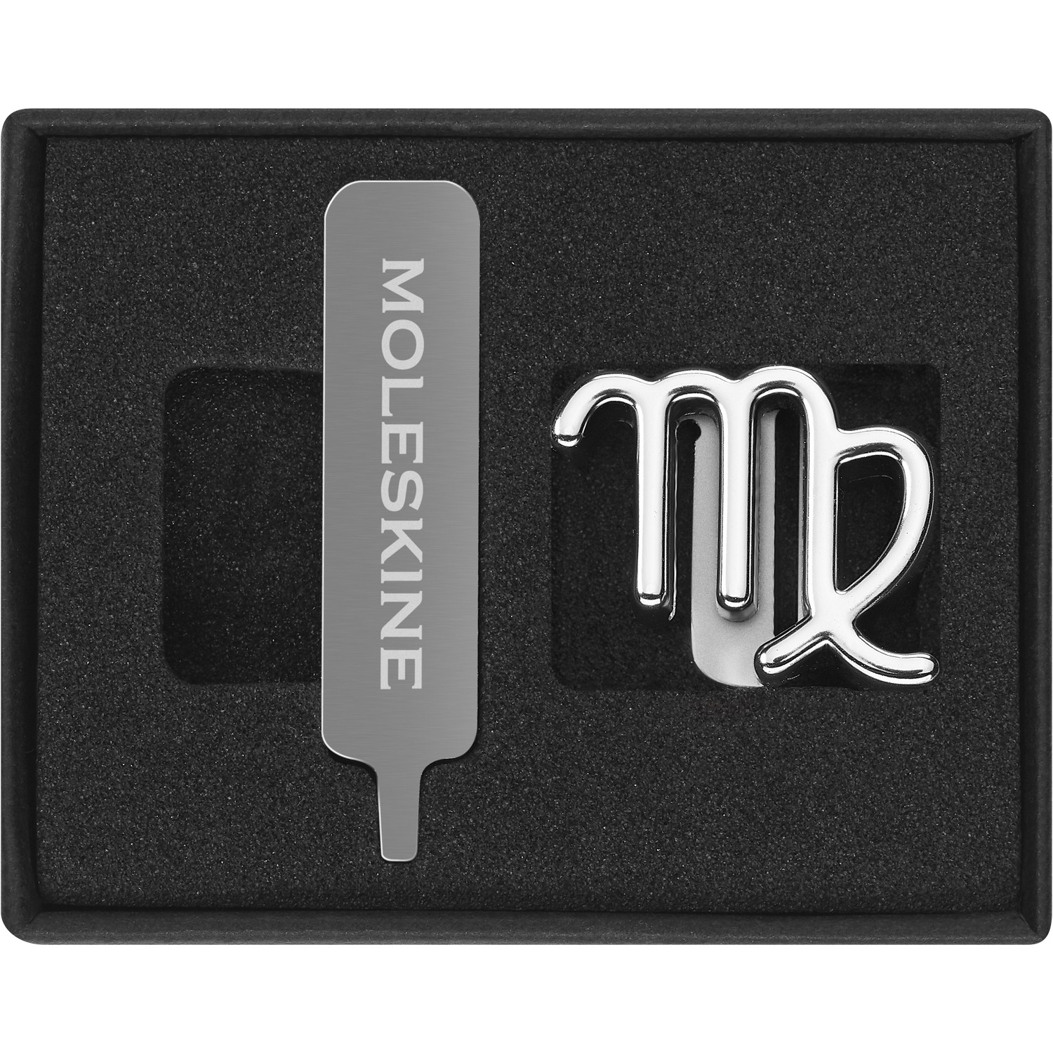 MOLESKINE PINS VIRGO SILVER