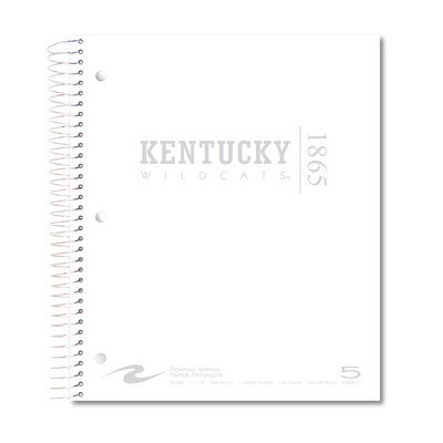 5 subject 11" x 9" Imprinted Notebook 180 sheets