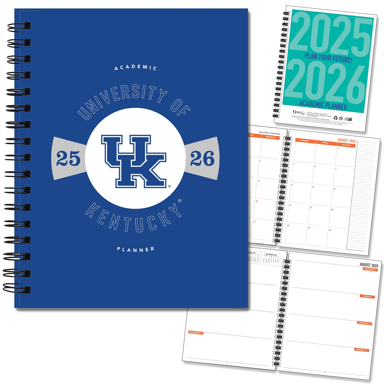 Traditional Mascot Hard Cover Imprinted Planner 25-26 AY 7x9