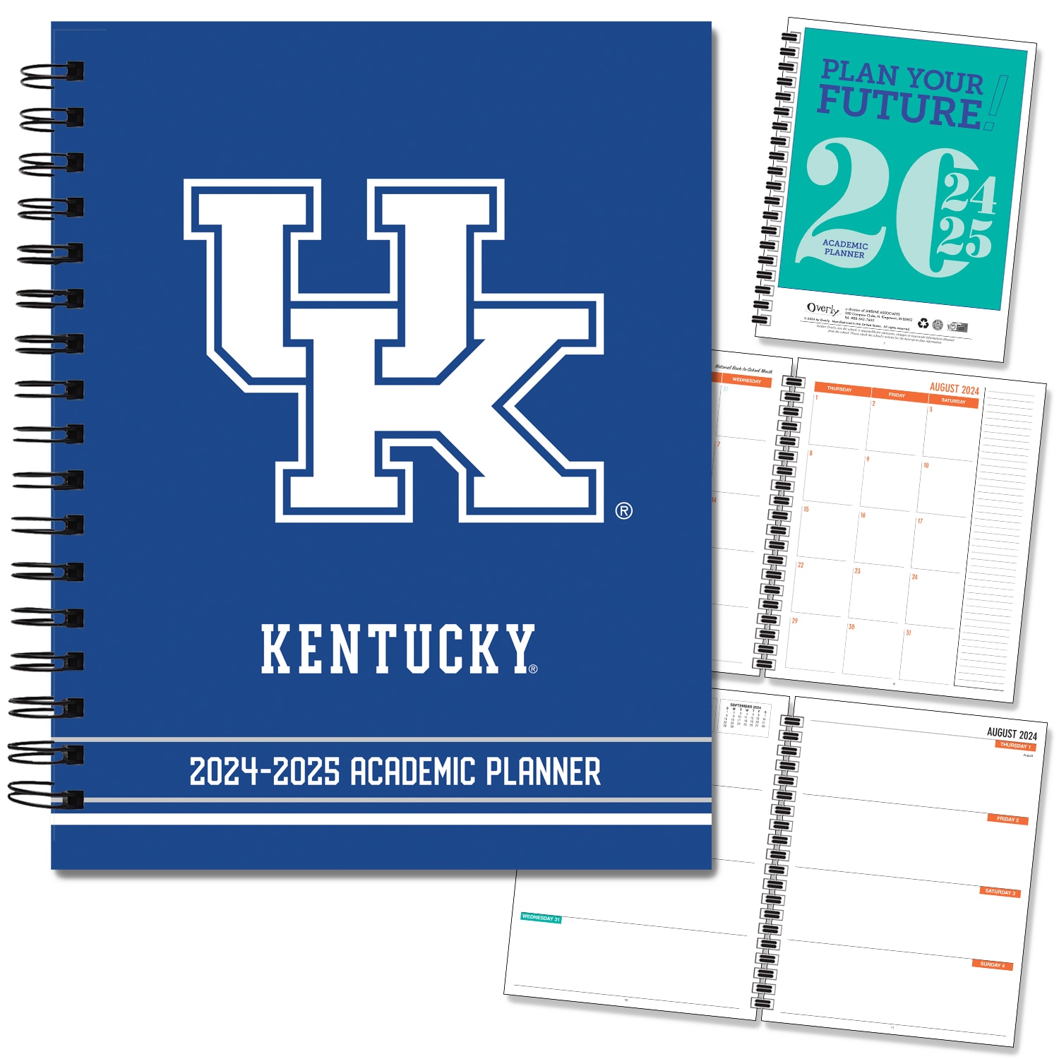 FY 25 Traditional Mascot Hard Cover Imprinted Planner 24-25 AY 7x9