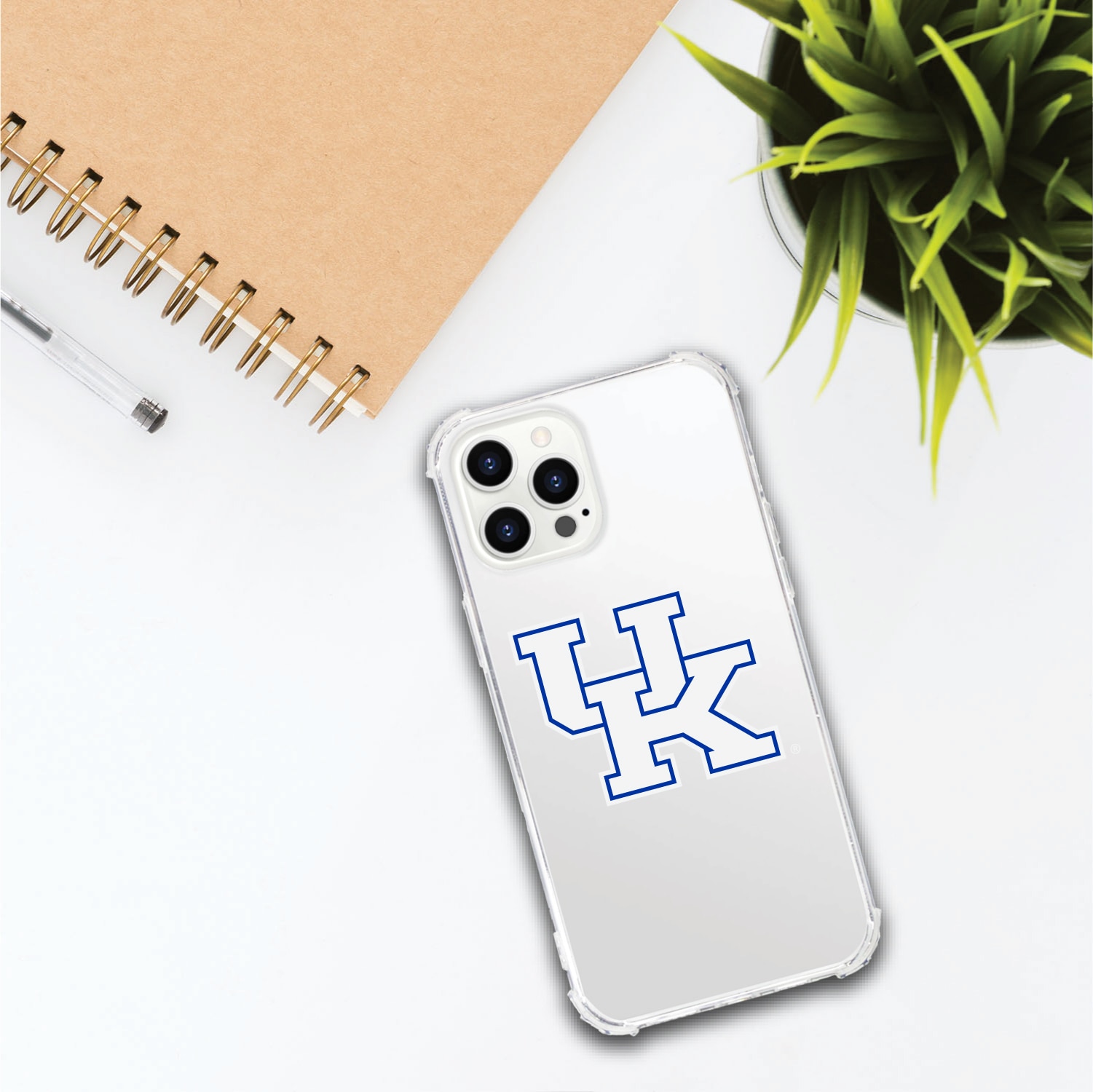 University of Kentucky Wildcats Clear Tough Edge Phone Case, Classic- iPhone 13 Pro