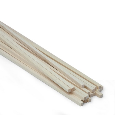 Midwest Products Basswood Strips - 1/4" x 1/4" x 24" Each