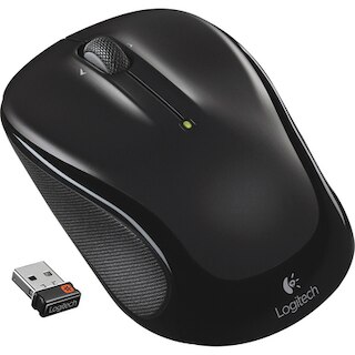 Logitech M325 Black Wireless Optical Laser Mouse with USB Receiver