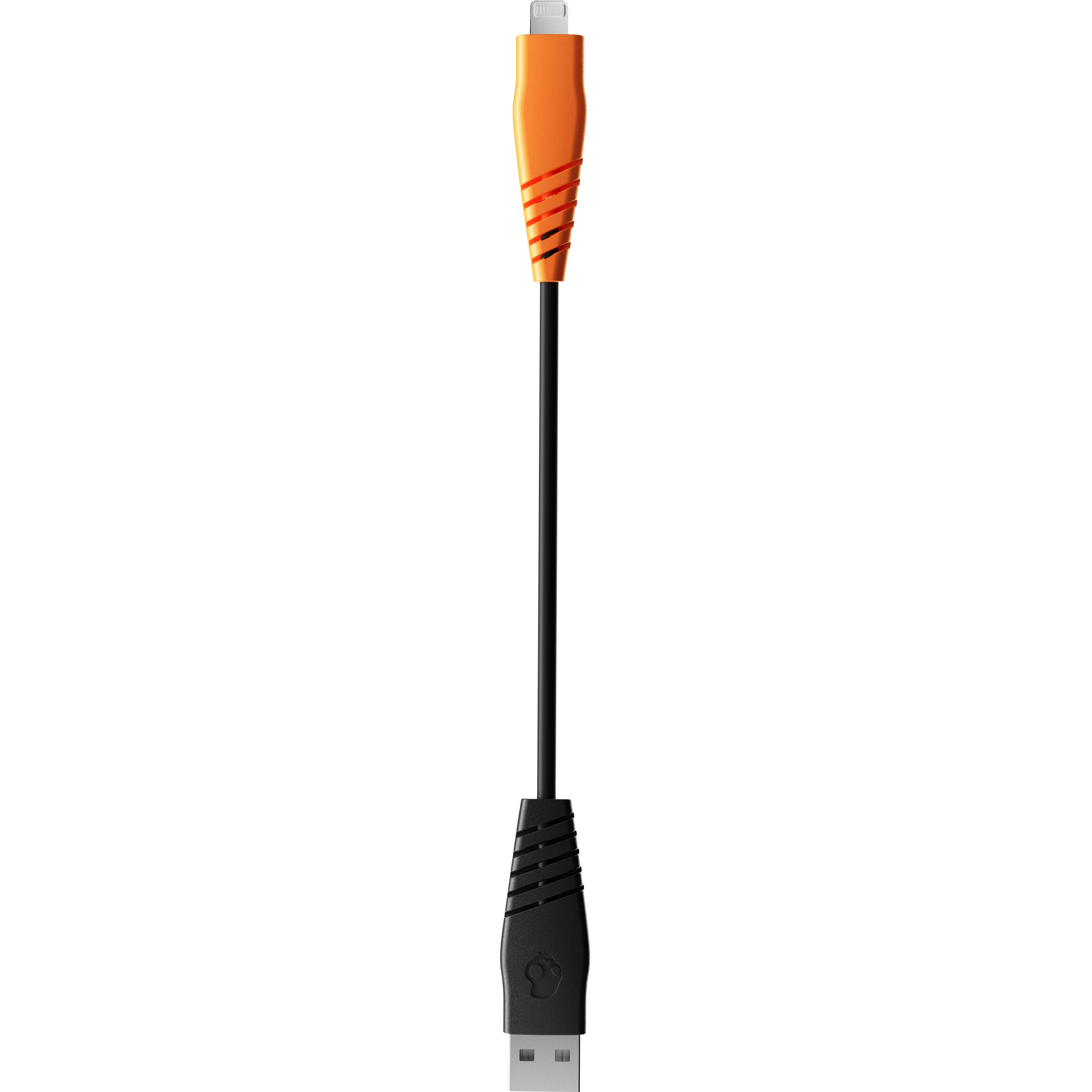 Skullcandy Line Round USB-A to Lightning Cable 4ft- Black/Orange