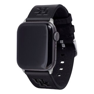 Kentucky Wildcats Leather Apple Watch Band (42/44/45mm Black Short)