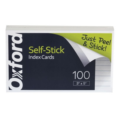 OXFORD SELF STICK INDEX CARD 3x5