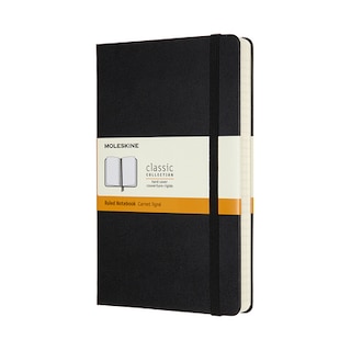 Moleskine Classic Notebook ExpandedLarge Ruled Black Hard Cover