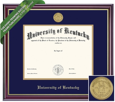Framing Success 12 x 15 Windsor Gold Medallion PhD Diploma Frame