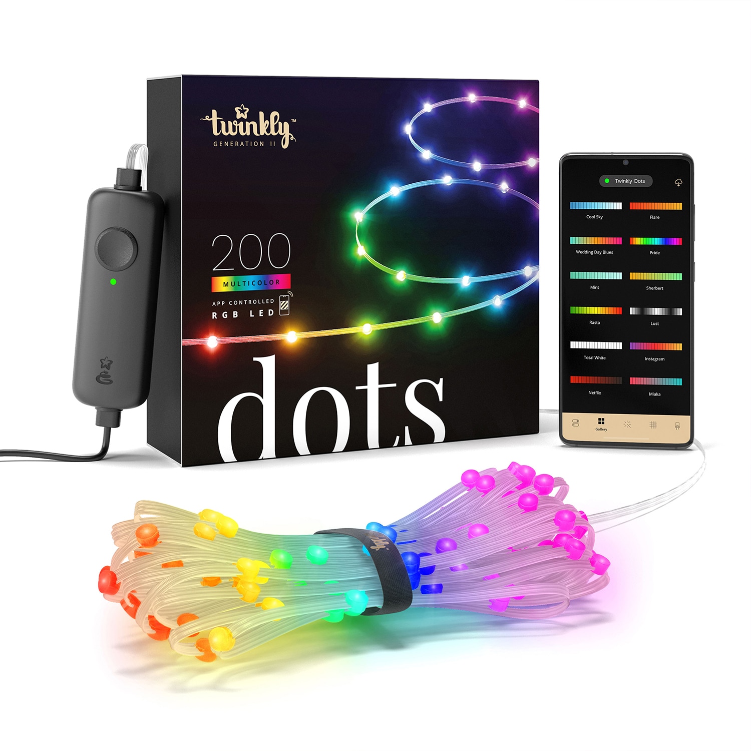Twinkly Dots Flexible LED String Lights