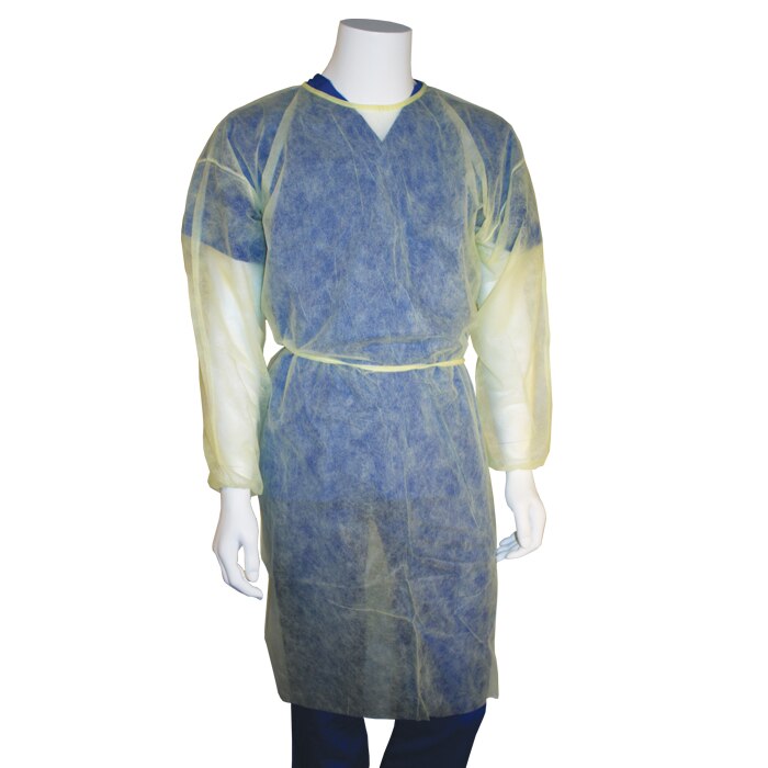 Yellow Disposable Isolation Gown