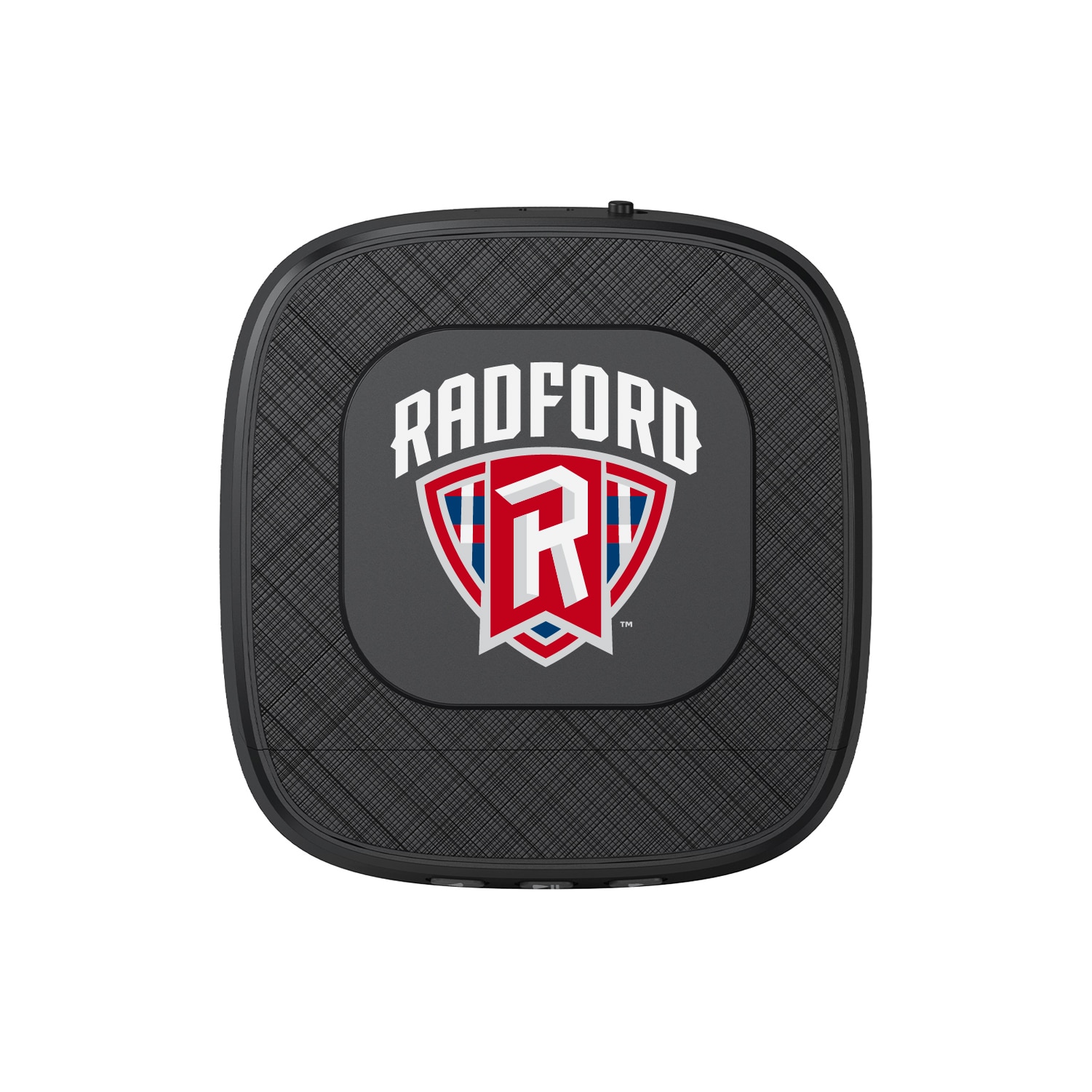 Radford University Portable Speaker with Phone Charger, Black, Classic