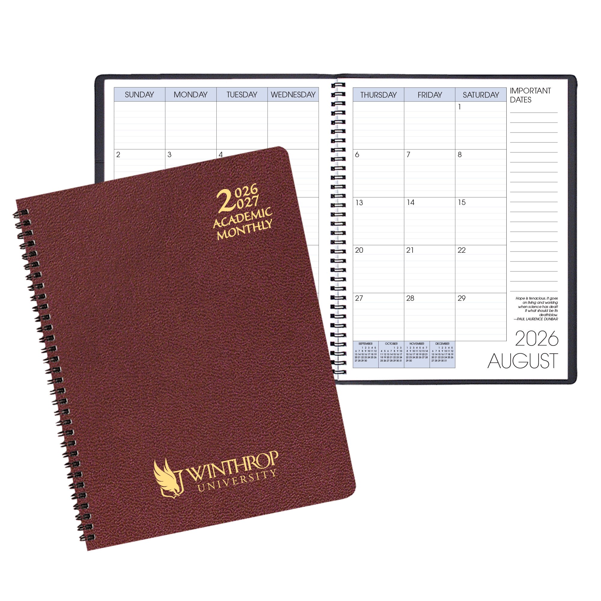 Payne '26-'27 Imprinted Academic Monthly Planner