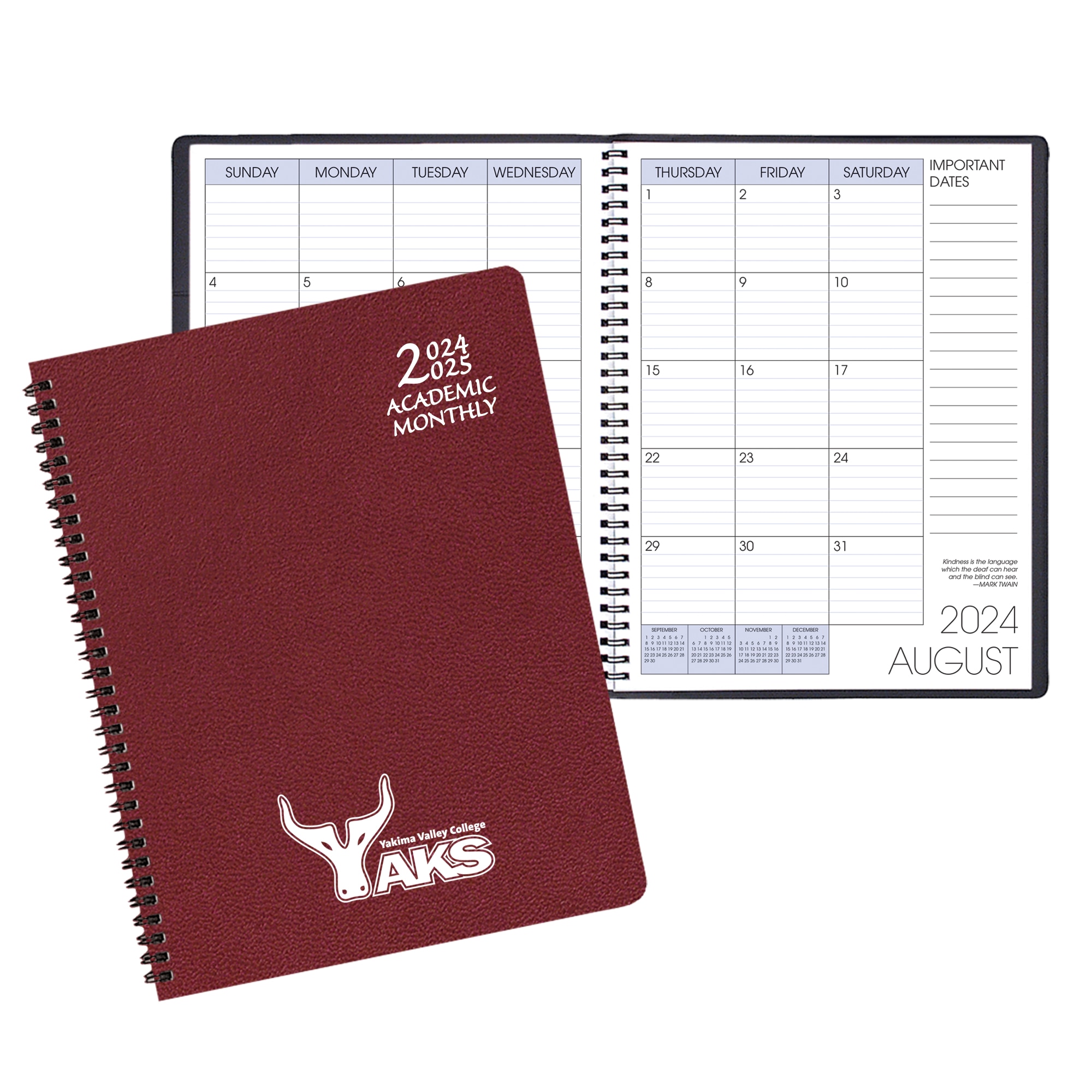 Payne 24-25 Imprinted Academic Monthly Planner  8.5"x11"