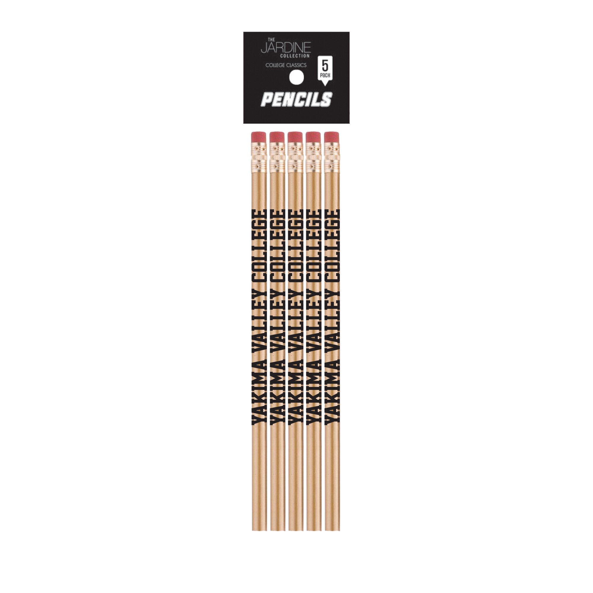 Emblematic Pencil 5pk School Name