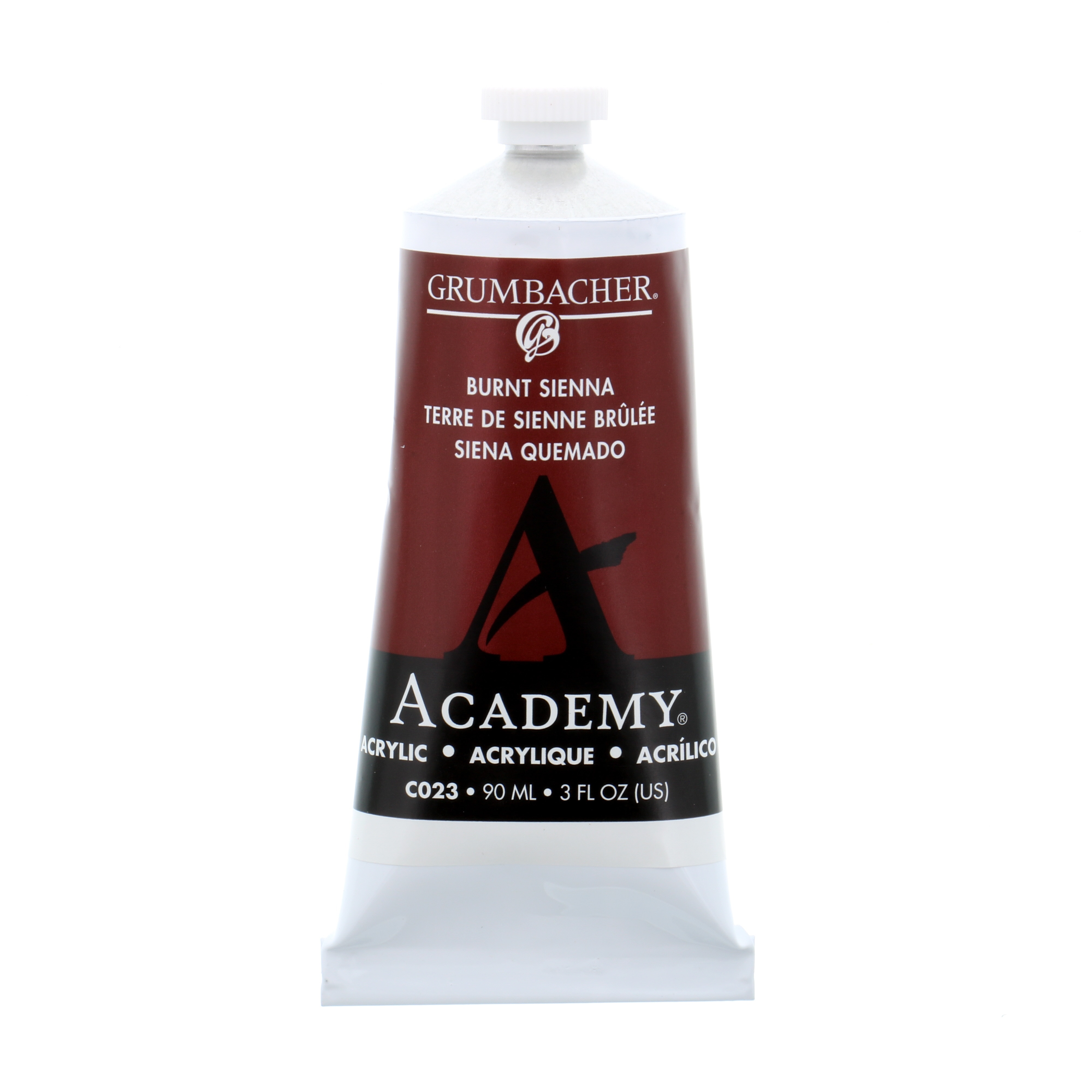 Grumbacher Academy Acrylic, 90ml Tube, Burnt Sienna