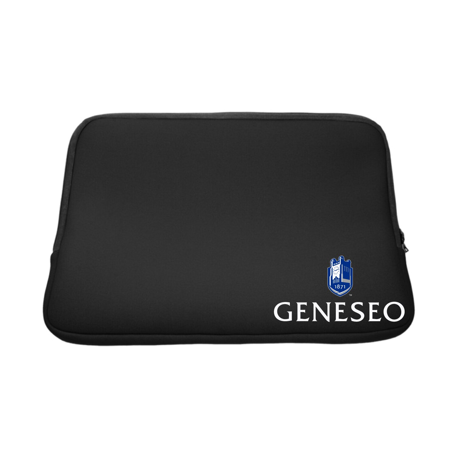 State University of New York at Geneseo - Black Laptop Sleeve, Classic V1 - 13"