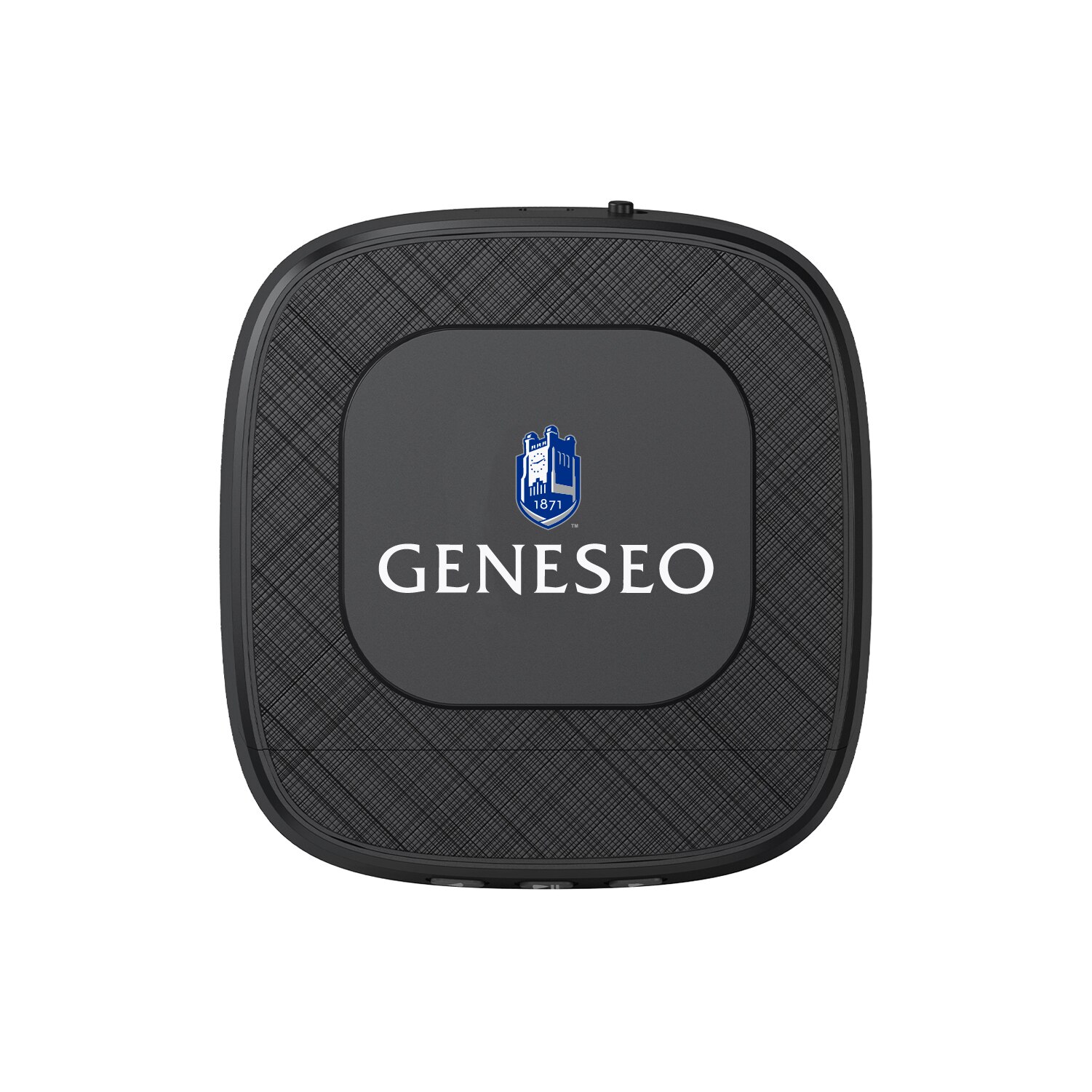 State University of New York at Geneseo Portable Speaker with Phone Charger, Black, Classic