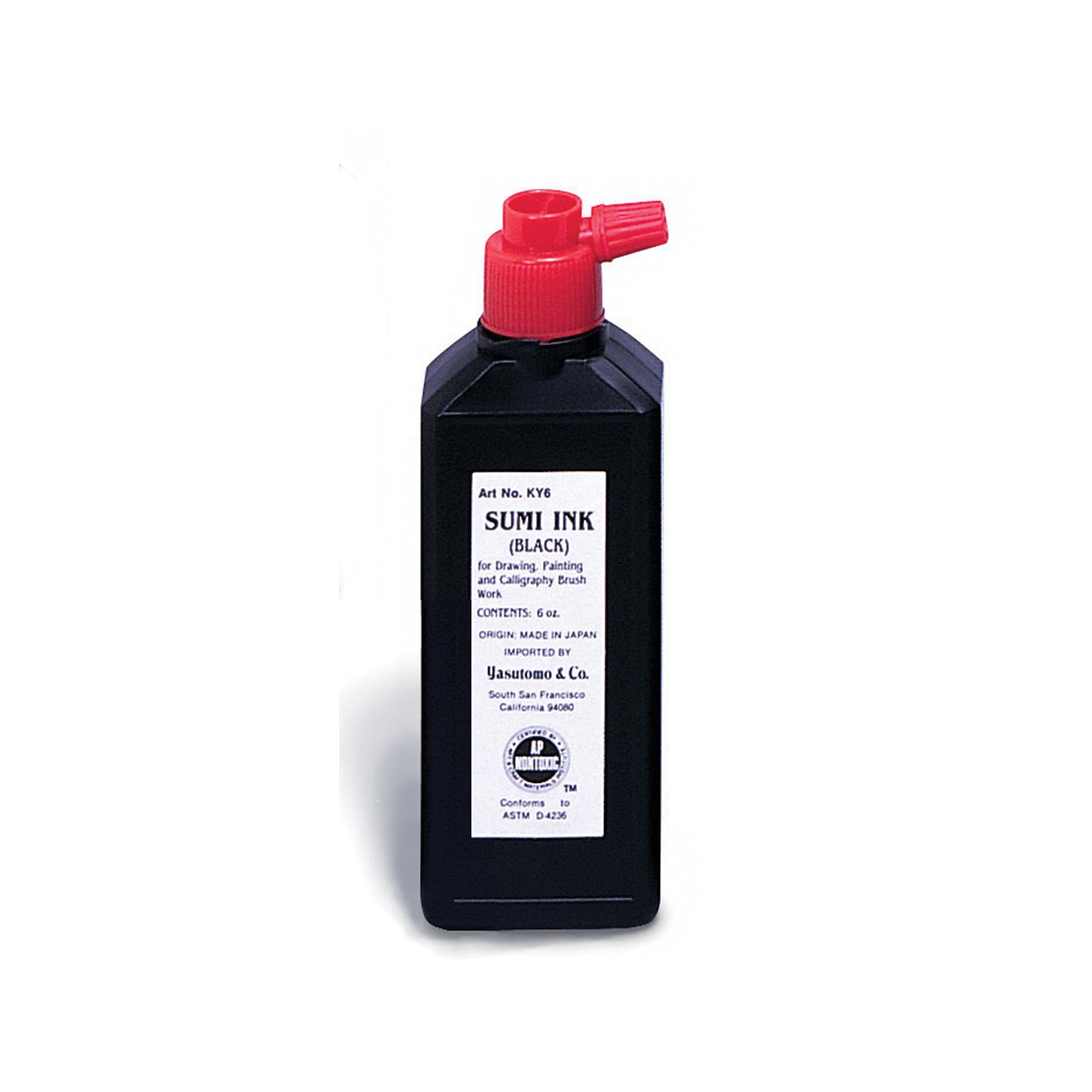 Yasutomo Liquid Sumi Ink, 6 oz., Black