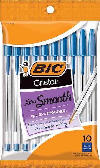 BIC Cristal Original Ballpoint Pens Medium Point (1.0 mm) Tip Line
