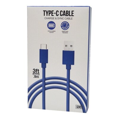 GEMS USB-C Cable Blue