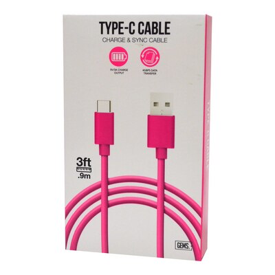 GEMS USB-C Cable Pink