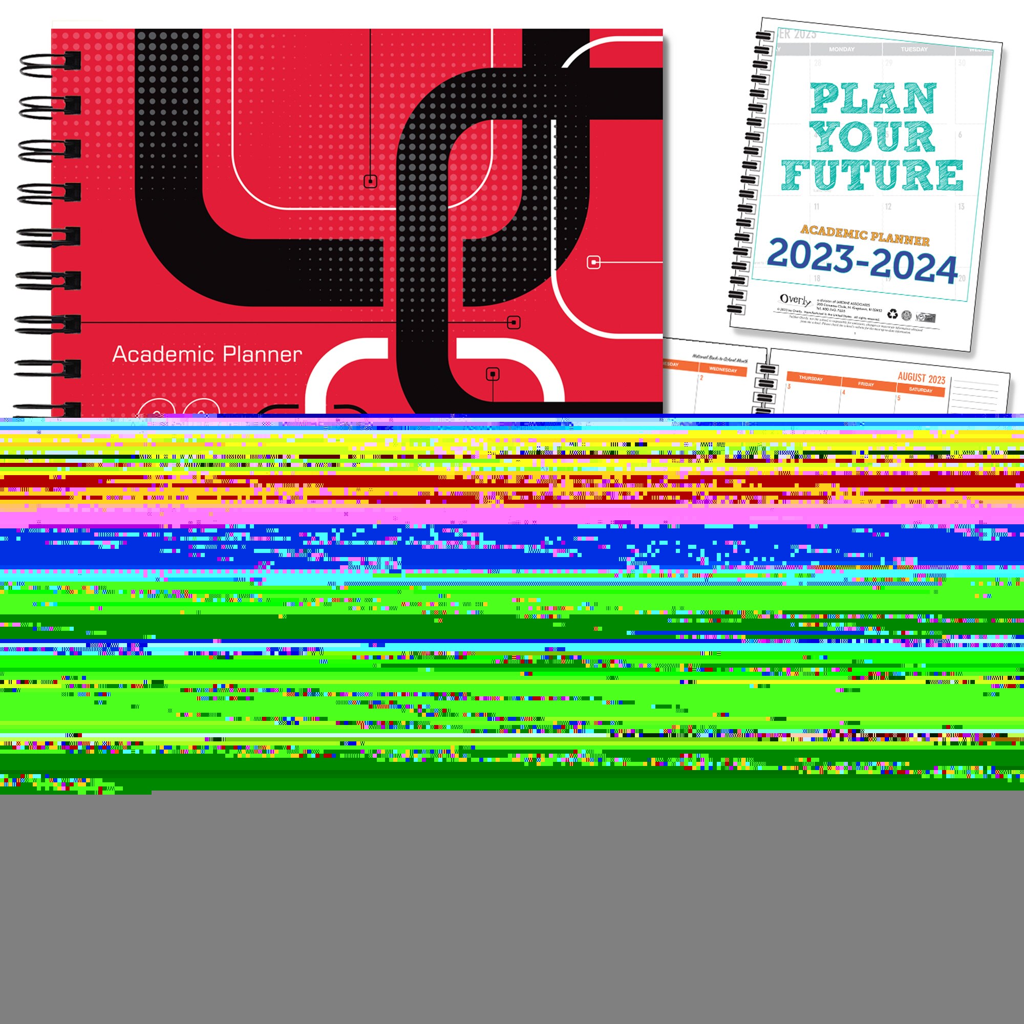 FY 24 Traditional Wordmark Hard Cover Imprinted Planner 23-24 AY 7x9