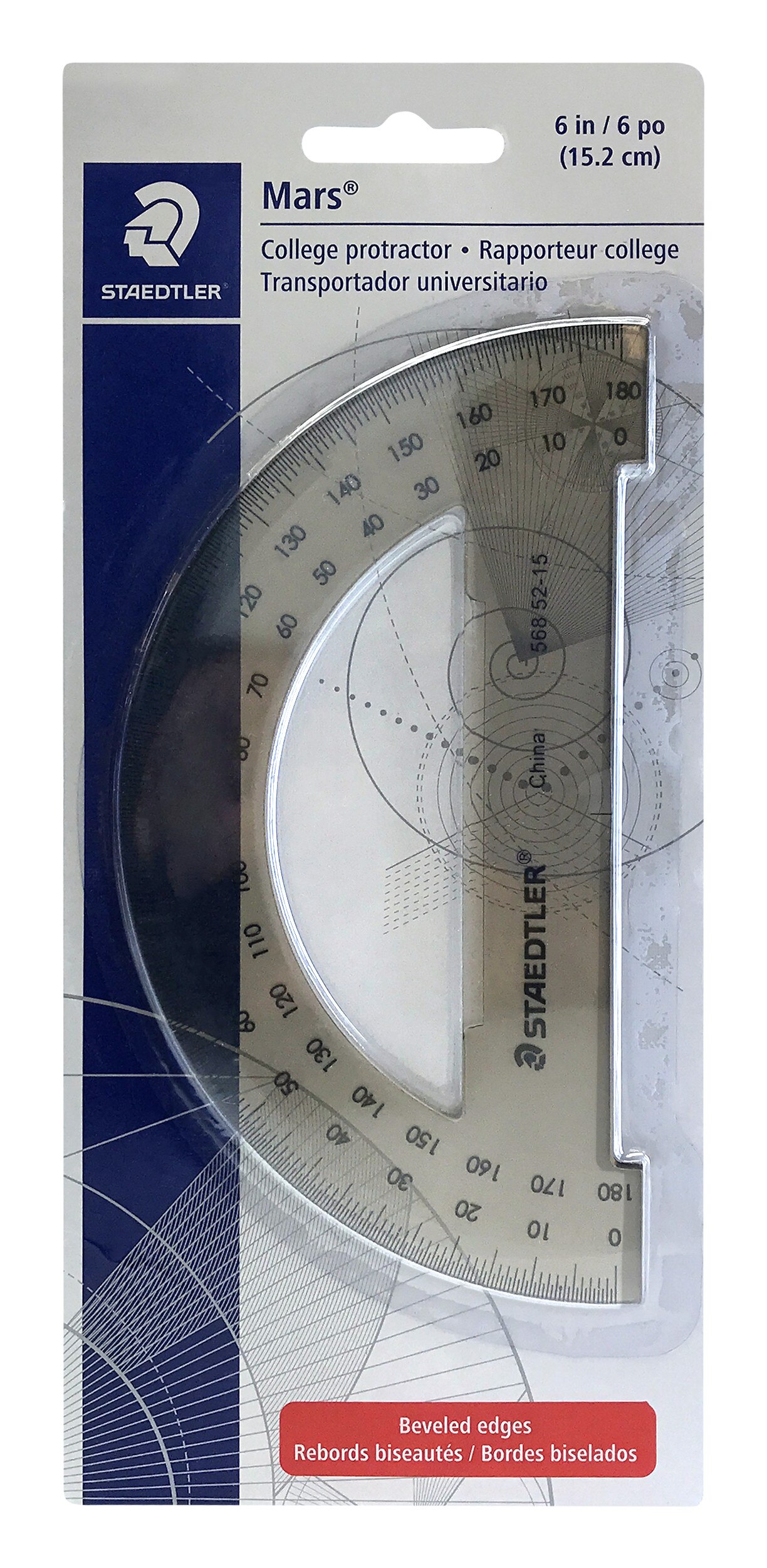 PROTRACTOR 6IN TINTED 180D CD